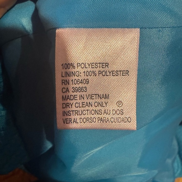 Tahari Levine Studio Blazer Womens Size 12 Blue Collared Long Sleeve Two Pockets - Picture 11 of 13